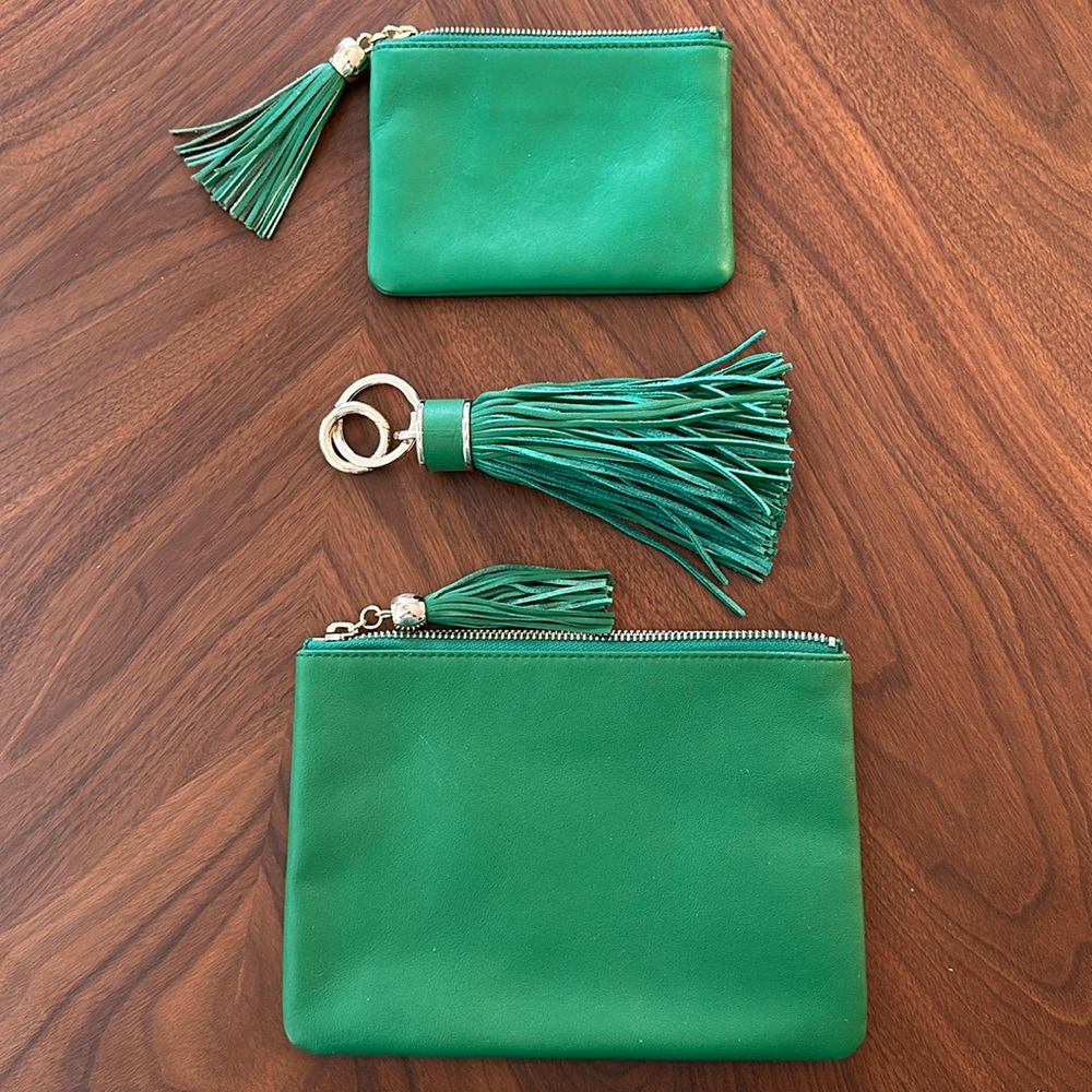 Mark & Graham Green Key & Card Holder Set